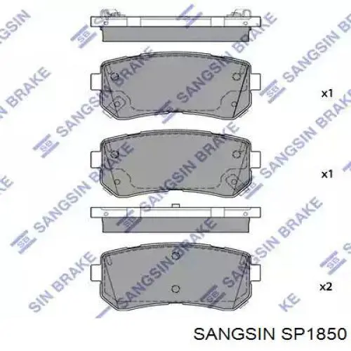 SP1850 Sangsin pastillas de freno traseras