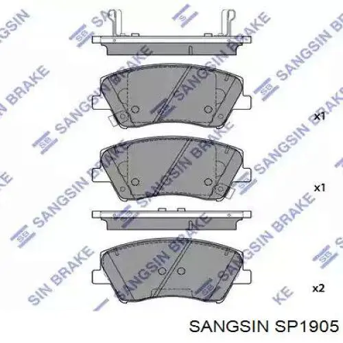 SP1905 Sangsin Pastillas delanteras