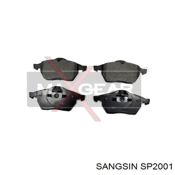 SP2001 Sangsin pastillas de freno delanteras
