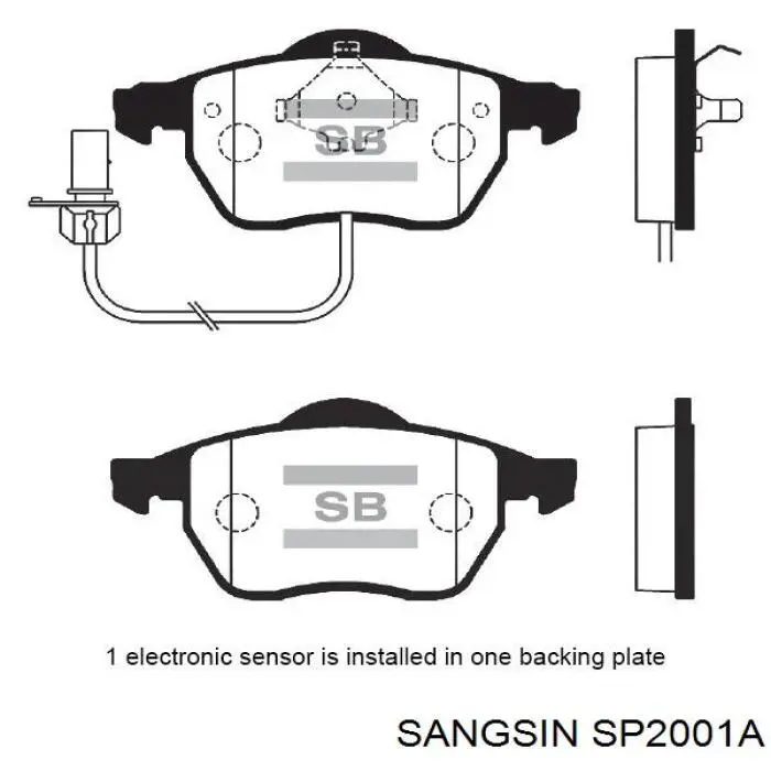 Pastillas freno delanteras Sangsin SP2001A precio, desde 57,67 EUR