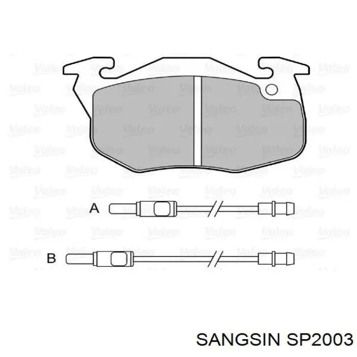 Pastillas de freno SP2003 Sangsin
