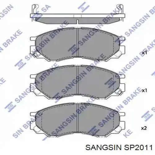 SP2011 Sangsin Pastillas delanteras