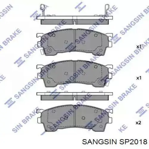 SP2018 Sangsin Pastillas delanteras