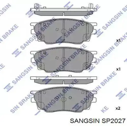 SP2027 Sangsin Pastillas delanteras
