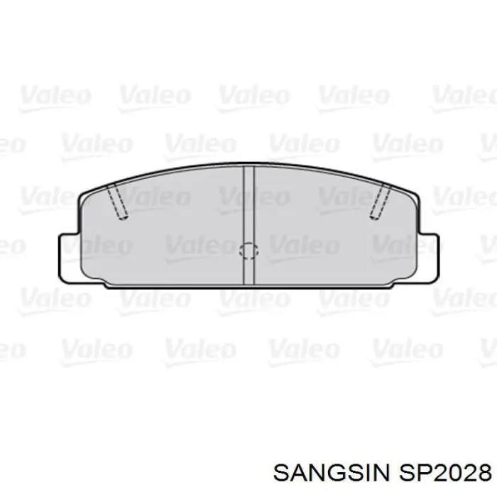 Pastillas de freno traseras SP2028 Sangsin