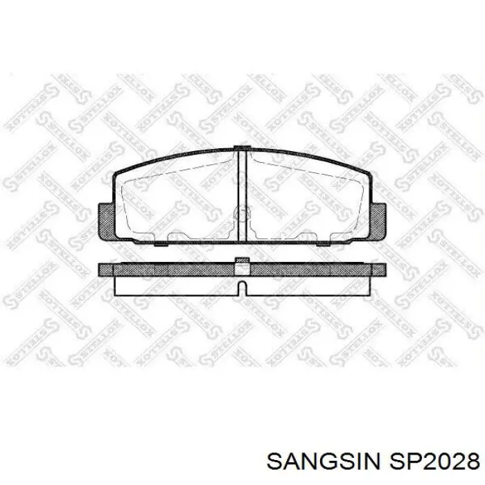 Comprar SP2028 Sangsin Pastillas de freno traseras