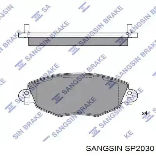 Pastillas freno delanteras Sangsin SP2030 precio, desde 34,85 EUR