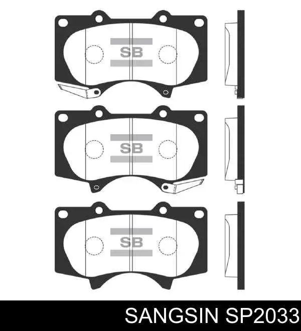 Comprar SP2033 Sangsin Pastillas delanteras de freno