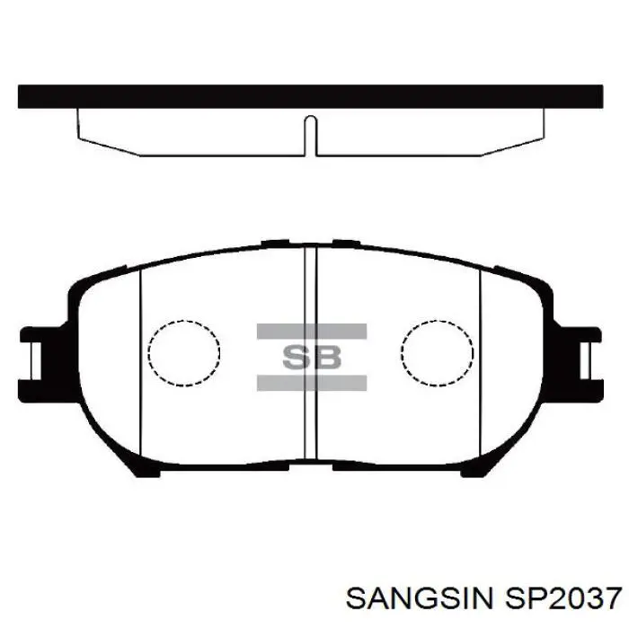 SP2037 Sangsin pastillas de freno delanteras