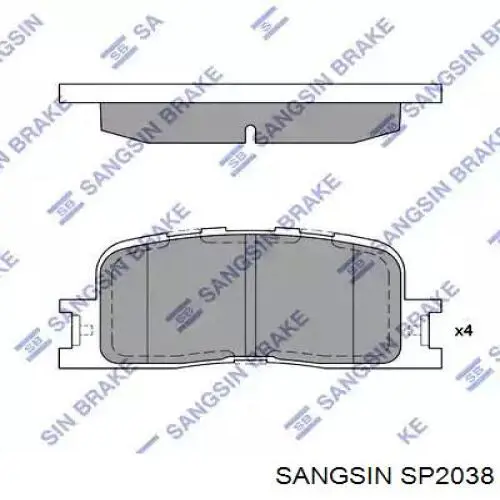 Pastillas traseras de freno Sangsin SP2038 precio, desde 25,44 EUR