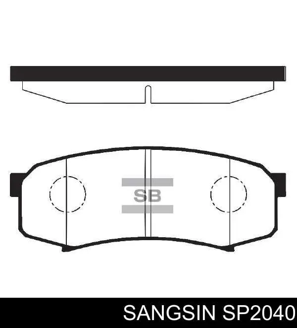 Comprar SP2040 Sangsin Pastillas de freno traseras