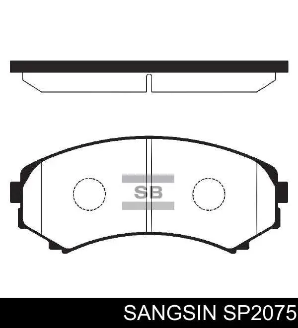 Pastillas de freno SP2075 Sangsin