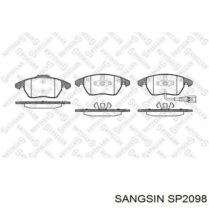 SP2098 Sangsin Pastillas delanteras