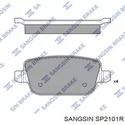 Pastillas traseras de freno Sangsin SP2101R precio, desde 18,67 EUR