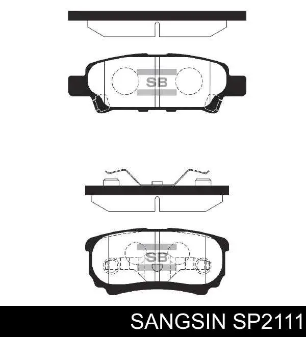 SP2111 Sangsin Pastillas freno traseras