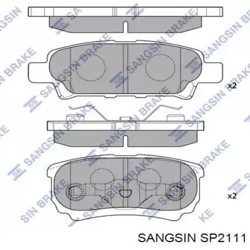 Pastillas traseras de freno Sangsin SP2111 precio, desde 18,15 EUR