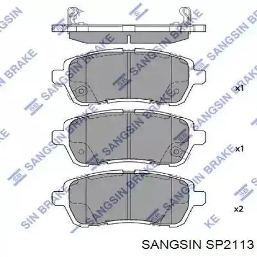 SP2113 Sangsin Pastillas delanteras
