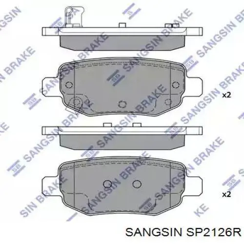 SP2126-R Sangsin pastillas de freno traseras