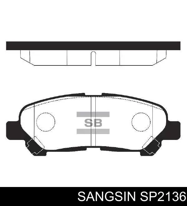 Pastillas traseras de freno Sangsin SP2136 precio, desde 30,74 EUR