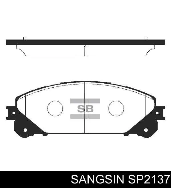 Comprar SP2137 Sangsin Pastillas delanteras de freno