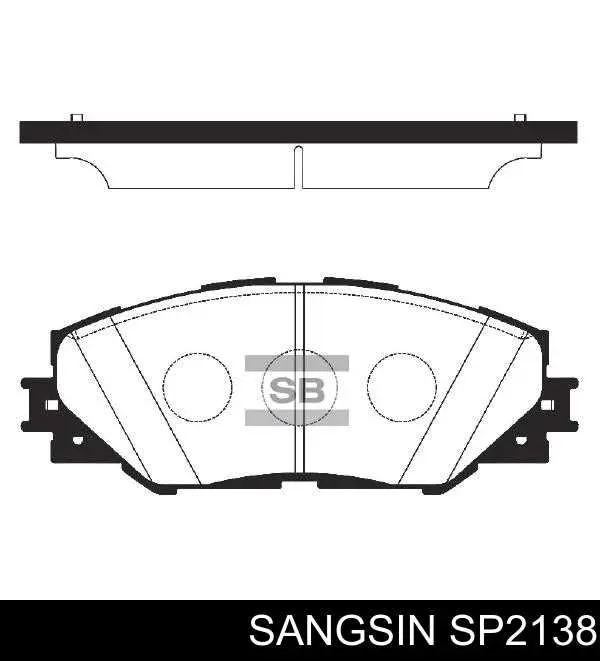 Pastillas de freno SP2138 Sangsin