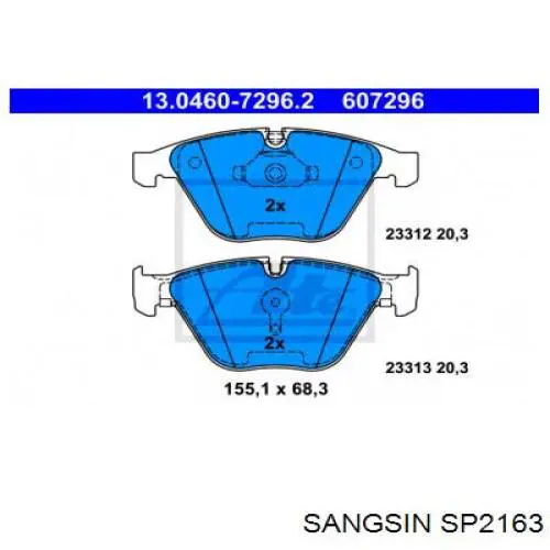 Pastillas de freno delanteras BMW 3 E90
