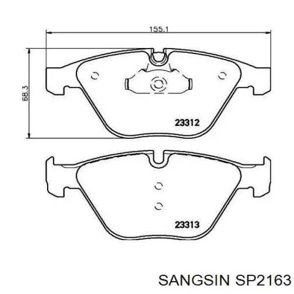 Pastillas de freno delanteras BMW 3 E90