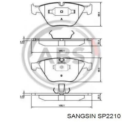 Pastillas de freno delanteras BMW 3 E90