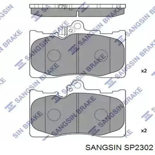 SP2302 Sangsin Pastillas delanteras