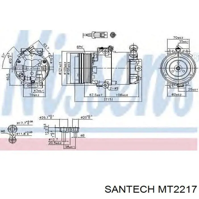 Radiador MT2217 Santech