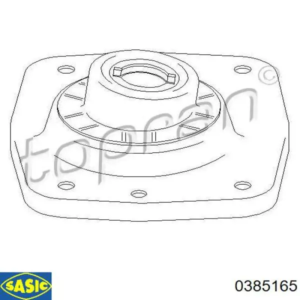 Soporte del amortiguador delantero izquierdo Sasic 0385165 precio, desde 39,40 EUR