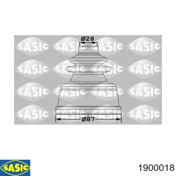 Fuelle, junta homocinética interna izquierda del semieje delantero Sasic 1900018 precio, desde 7,59 EUR