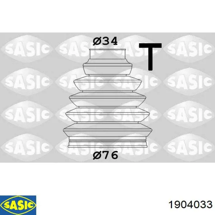 1904033 Sasic fuelle, árbol de transmisión delantero exterior