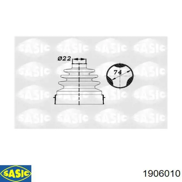 Comprar 1906010 Sasic Fuelle de semieje delantero interior