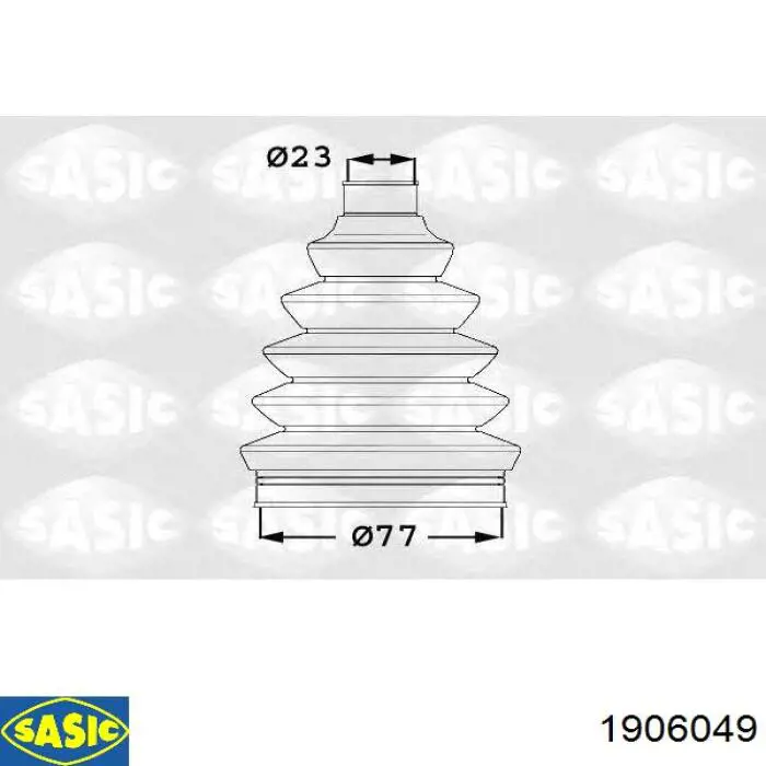 1906049 Sasic fuelle, árbol de transmisión delantero exterior