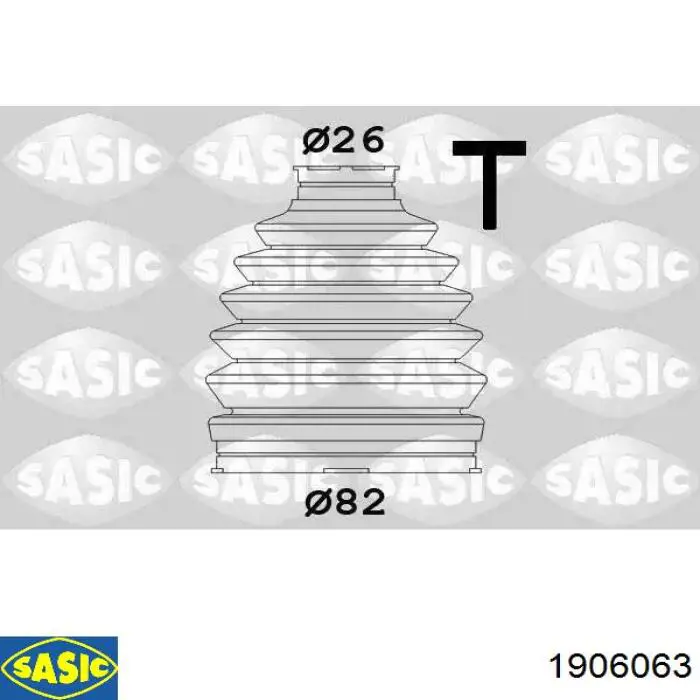 1906063 Sasic fuelle, árbol de transmisión exterior derecho