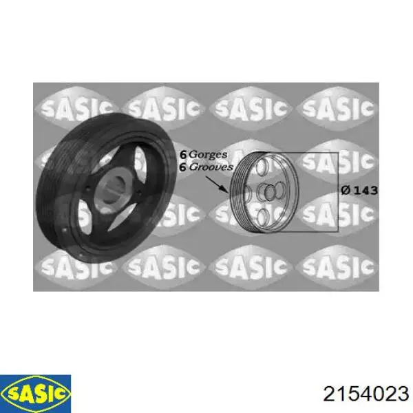 Comprar 2154023 Sasic La polea del cigüeñal