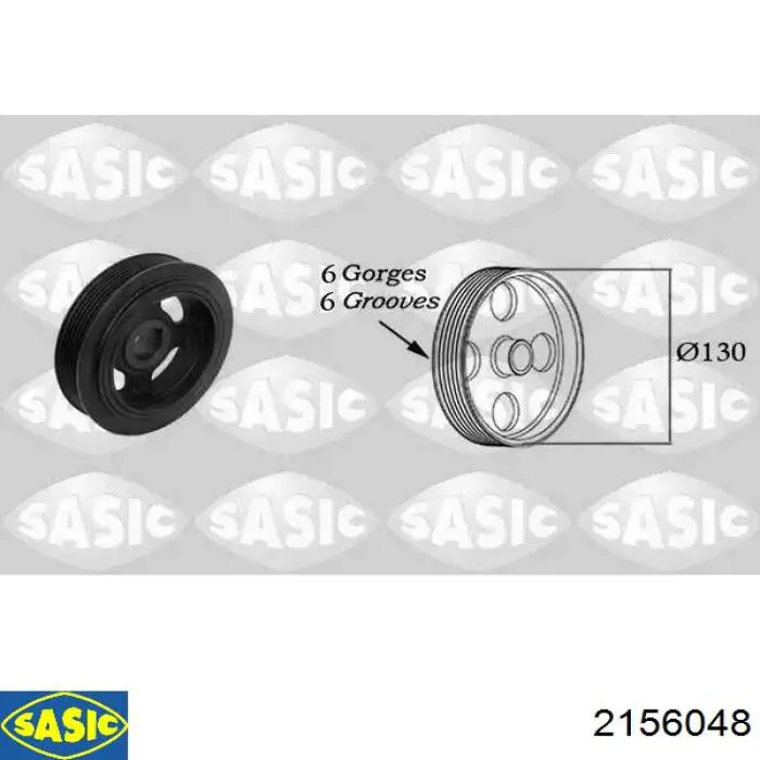 Comprar 2156048 Sasic La polea del cigüeñal