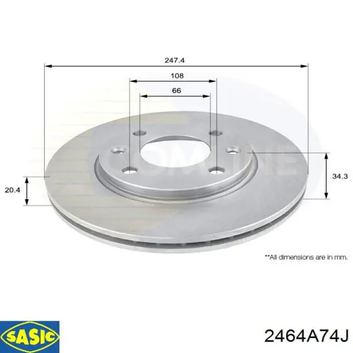Freno de disco delantero Peugeot 205 1 741A, C