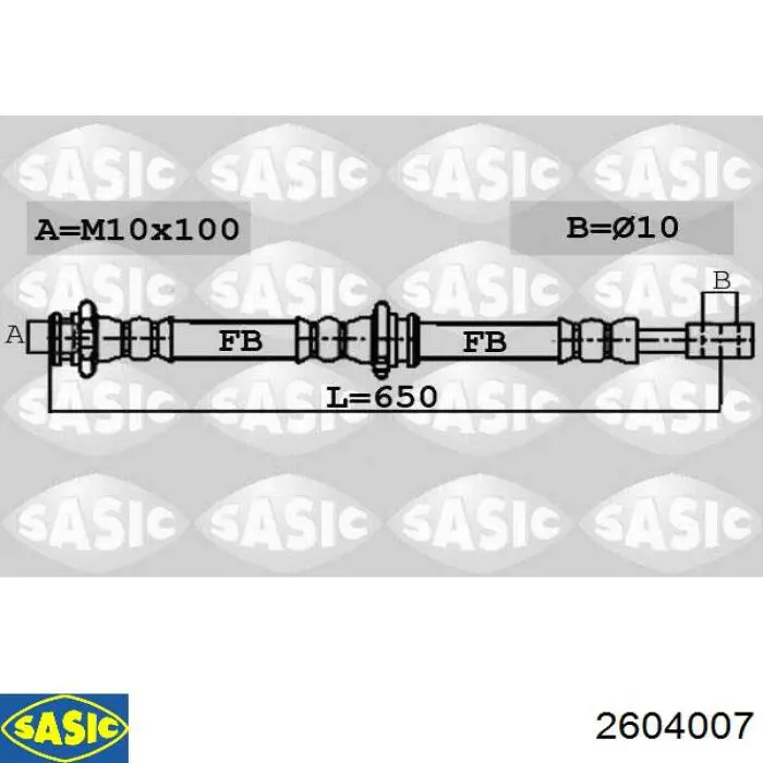 Silentblock del subchasis trasero Sasic 2604007 precio, desde 47,44 EUR