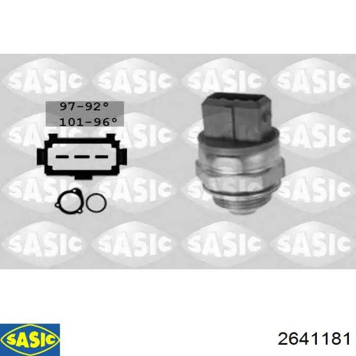 2641181 Sasic sensor, temperatura del refrigerante (encendido el ventilador del radiador)