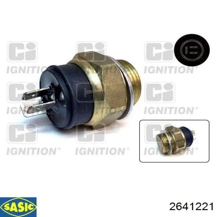 2641221 Sasic sensor, temperatura del refrigerante (encendido el ventilador del radiador)