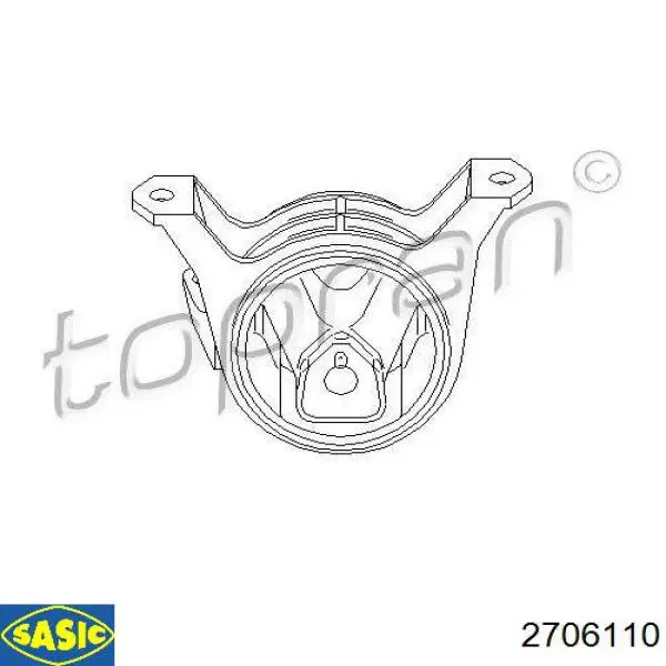 Soporte de motor derecho 31459 Impergom