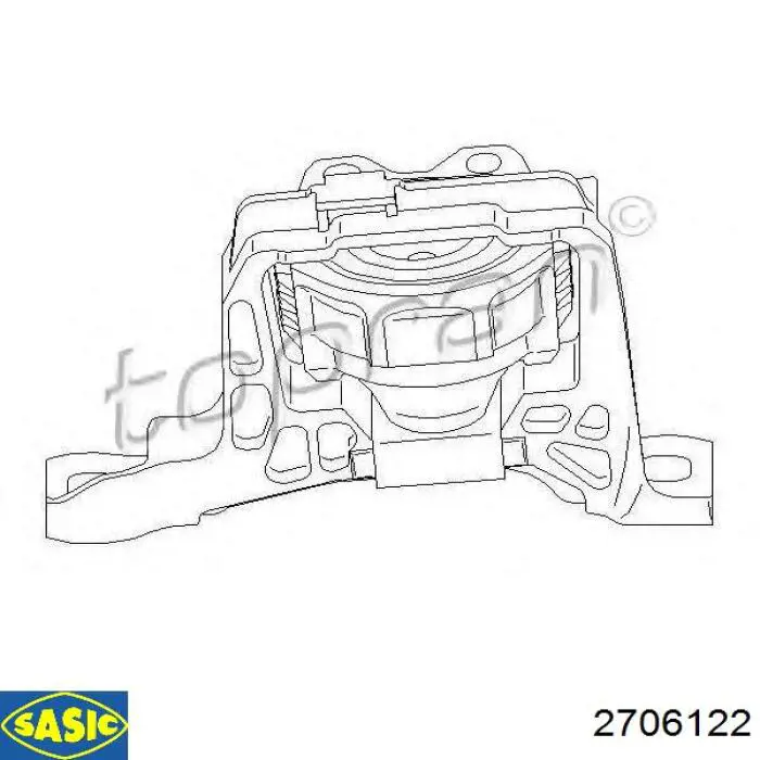 Comprar 2706122 Sasic Soporte de motor derecho