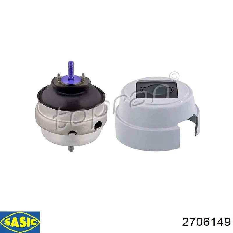 01042 Metalcaucho Soporte de motor derecho