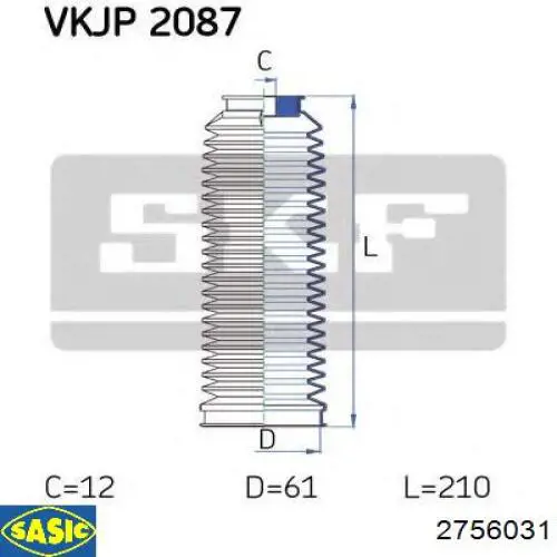 Fuelle de dirección FAG 841009030