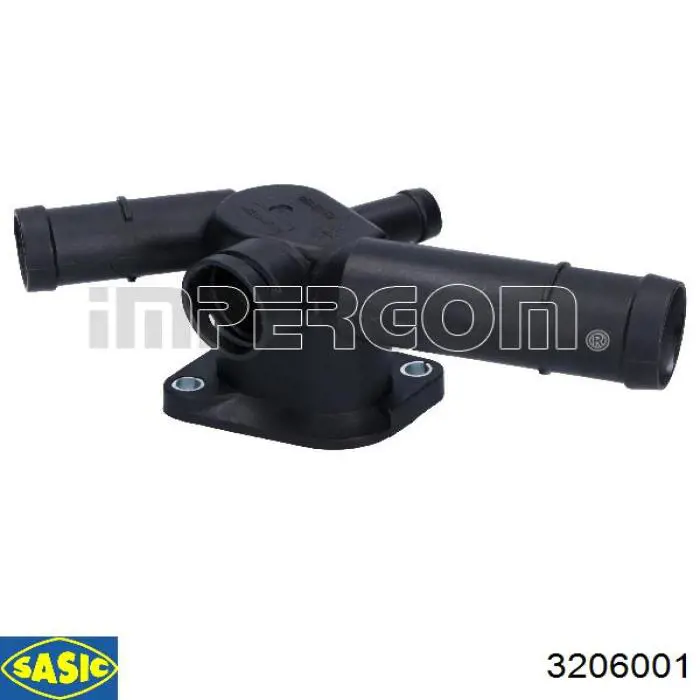 Brida del sistema de refrigeración (triple unión) 6A121132 VAG