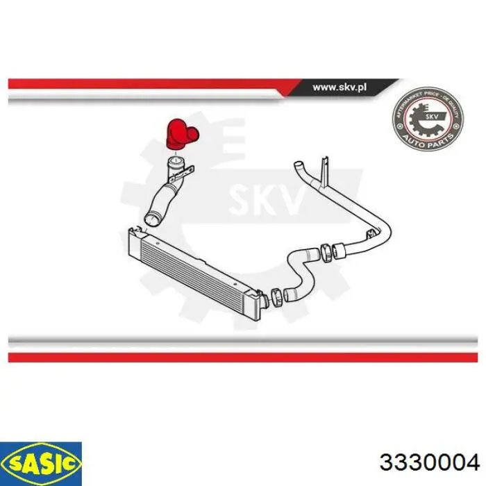 Tubo intercooler 521898 Triclo