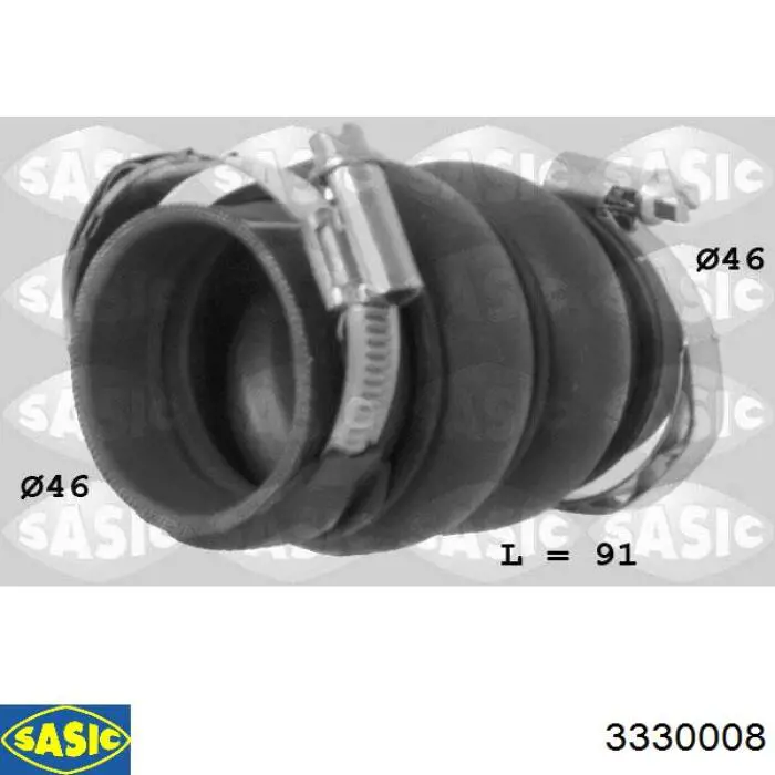 Tubo flexible de aire de sobrealimentación Thermotec DNC042TT