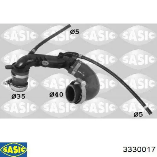 Tubo intercooler 1498557080 Fiat/Alfa/Lancia